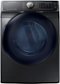 Samsung - Samsung-7.5 Cu. Ft. 14-Cycle High-Efficiency Fingerprint Resistant Electric Dryer with Steam -Black Stainless Steel-Front_Standard 