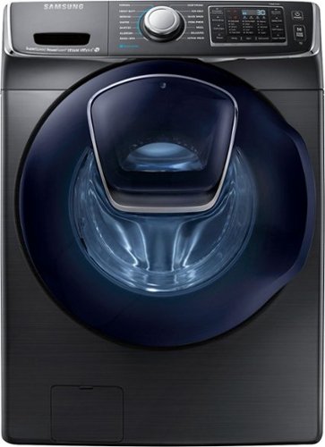  Samsung - 5.0 Cu. Ft. 14-Cycle Addwash High-Efficiency Fingerprint Resistant Front-Loading Washer with Steam