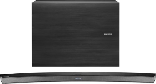  Samsung - 2.1-Channel Curved Soundbar System with Wireless Subwoofer and Digital Amplifier - Black