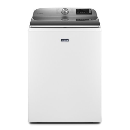 Maytag - 4.7 Cu. Ft. Smart Top Load Washer with Extra Power Button - White-Front_Standard 