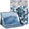 Kitcheniva - Protective Stand Case For iPad 9th 8th 7th Generation 10.2 Inch With Pocket Holder - Agate Hexagon-Front_Standard