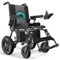 Brick Attic - Portable Electric Wheelchair for Adults, 20 Miles Longer Travel All Terrain Foldable Home Power Wheelchair for Seniors - Blue-Front_Standard