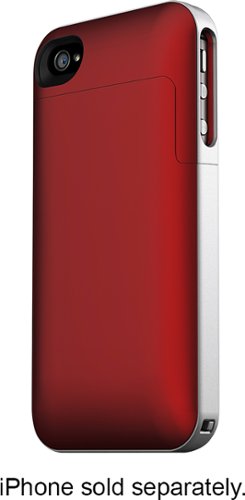  mophie - juice pack air Charging Case for Apple® iPhone® 4 - Crimson
