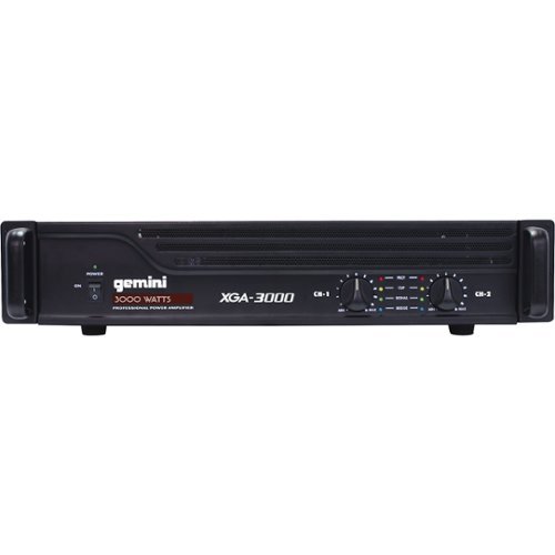 Gemini - XGA-3000 Professional Power Amplifier - Black - Black
