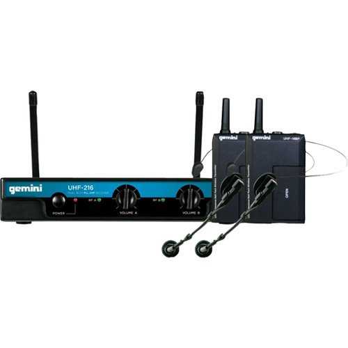  Gemini - Pro Audio Dual-Channel UHF Wireless Microphone System