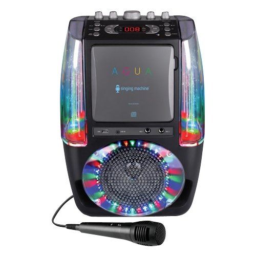  Singing Machine - AGUA CD+G Karaoke System - Black