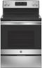 GE - 5.3 Cu. Ft. Freestanding Electric Range with Self-cleaning - Stainless Steel-Front_Standard