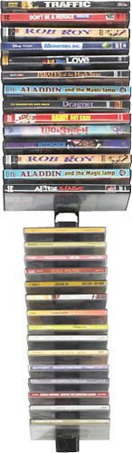  Atlantic - Media Stix CD/DVD Wall Mount Set - Black