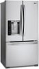 LG - 24.1 Cu. Ft. French Door Refrigerator with Thru-the-Door Ice and Water-Angle_Standard