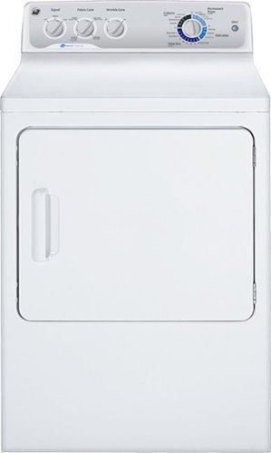  GE - 7.0 Cu. Ft. 13-Cycle Gas Dryer - White on White