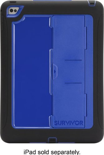 Griffin - Survivor Slim Case for iPad Air 2 - Blue/Black-Front_Standard 