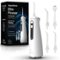 AquaSonic - Elite Flosser - Rechargeable Water Flosser with 4 Tips - Oral Irrigator with 4 Modes - Portable & Cordless - White-Front_Standard