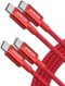 Anker - USB C to USB C Cable, Type-C 60W Fast Charging Cable (6 FT, 2Pack) - Red-Front_Standard