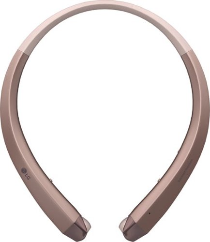  LG - TONE INFINIM Wireless In-Ear Behind-the-Neck Headphones - Rose gold
