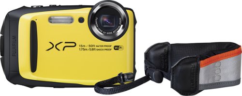  Fujifilm - FinePix XP Series XP90 16.4-Megapixel Waterproof Digital Camera - Yellow
