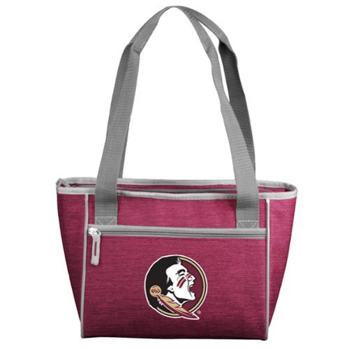 Logo Brands - Florida State Seminoles Crosshatch 16-Can Cooler Tote - Multicolor-Front_Standard 