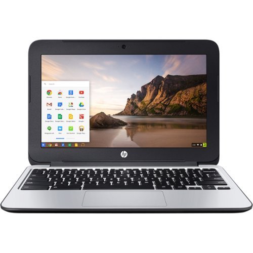 HP - 11.6" Refurbished Chromebook - Intel Celeron - 4GB Memory - 16GB eMMC Flash Memory - Black-Front_Standard