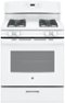 GE - 4.8 Cu. Ft. Freestanding Gas Range - White-Front_Standard