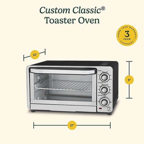Cuisinart - Custom Classic Toaster Oven Broiler - Stainless Steel