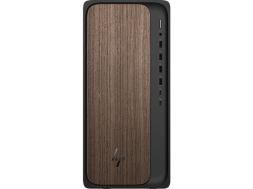 HP - OmniDesk Desktop Intel Core Ultra 7, 16 GB;2 TB SSD Windows 11 Home - Dark wood, jack black chassis-Front_Standard 
