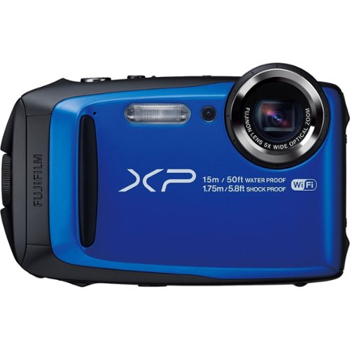  Fujifilm - FinePix XP Series XP90 16.4-Megapixel Waterproof Digital Camera - Blue