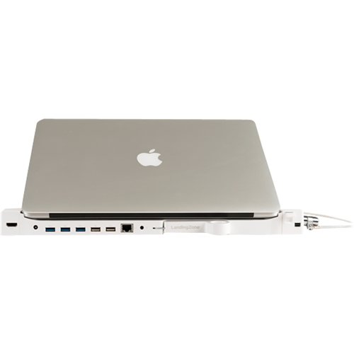LandingZone DOCK Secure Docking Station for 15-inch MacBook Pro with Retina Display - White WORLDWIDE DELIVERY