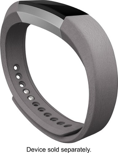  Fitbit - Alta Leather band (Large) - Graphite