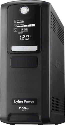 CyberPower - 1100VA Intelligent LCD Battery Back-Up System - Black