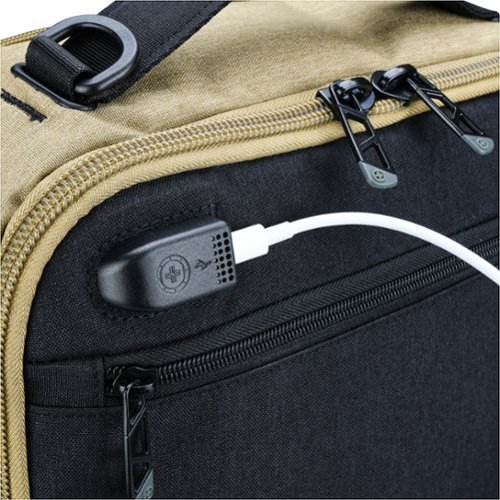 Swissdigital Design BERG Hybrid TSA-Friendly Briefcase With USB Charging Port RFID Protection and Fits Up to 16″ Laptop - Dark Khaki BUY IN CANADA