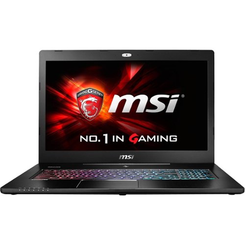  MSI - GS72 Stealth-042 17.3” Laptop - Intel Core i7 - 16GB Memory - 1TB Hard Drive + 128GB Solid State Drive - Aluminum Black