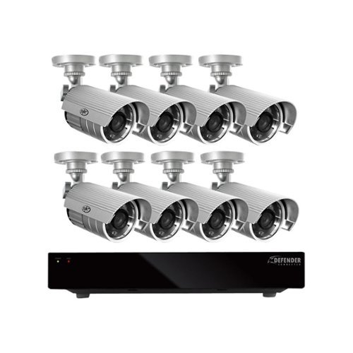 Defender - 8-Channel, 8-Camera Outdoor Wired 1TB DVR Surveillance System-Front_Standard 
