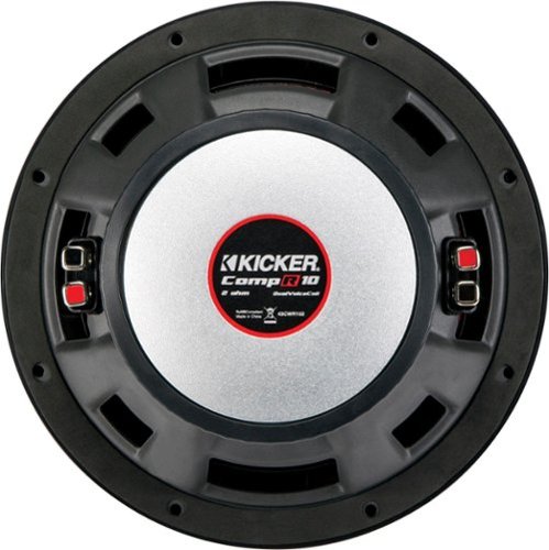  KICKER - CompR 10&quot; Dual-Voice-Coil 2-Ohm Subwoofer - Black