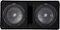 KICKER - CompR Dual 12" Dual-Voice-Coil 2-Ohm Subwoofers with Enclosure - Black-Front_Standard