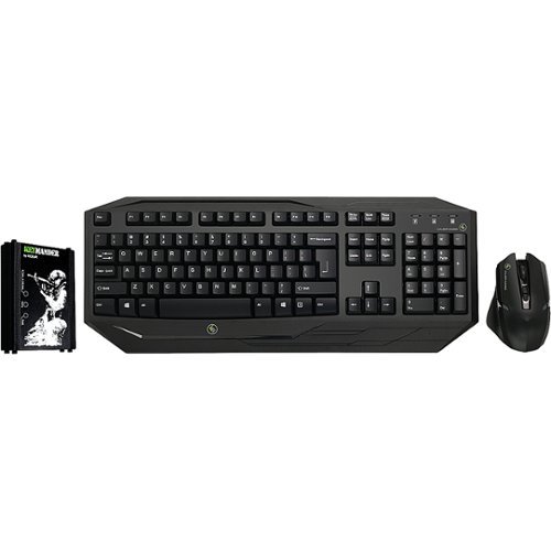  IOGEAR - Kaliber Gaming™ Keymander Wireless Gaming Keyboard and Mouse - Black