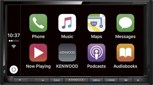  Kenwood - 6.95&quot; - Android Auto/Apple CarPlay™ - Built-in Bluetooth - In-Dash CD/DVD/DM Receiver - Black