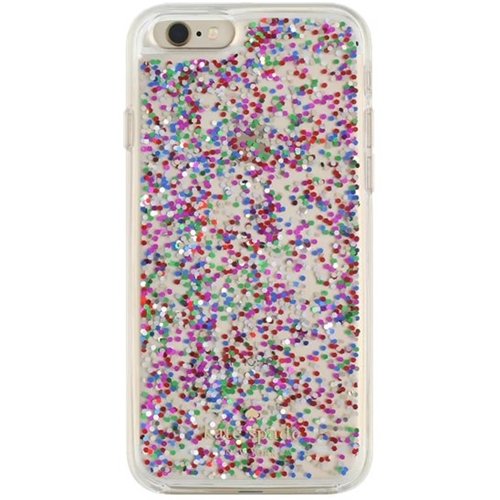  kate spade new york - Clear Glitter Case for Apple iPhone 6 and 6s - Multi glitter