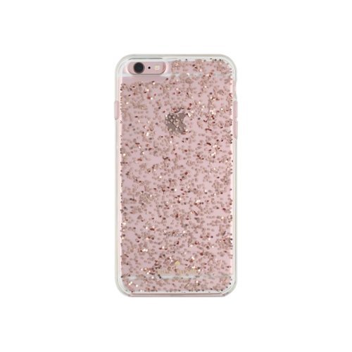  kate spade new york - Clear Glitter Case for Apple iPhone 6 Plus and 6s Plus - Rose gold glitter
