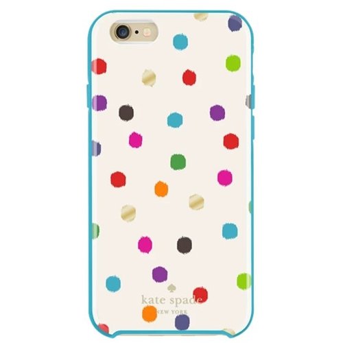 kate spade new york - Hybrid Hardshell Case for Apple iPhone 6 and 6s - Multi Ikat dot-Front_Standard 