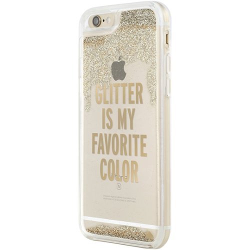  kate spade new york - Clear Liquid Glitter Case for Apple® iPhone® 6 Plus and 6s Plus - Gold/Glitter Is My Favorite Color