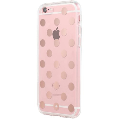 kate spade new york - Hardshell Clear Case for Apple® iPhone® 6 and 6s - Le Pavillion rose gold/clear-Front_Standard 