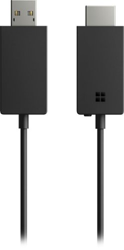 Microsoft - Wireless Display Adapter V2 receiver - Dark-Titanium