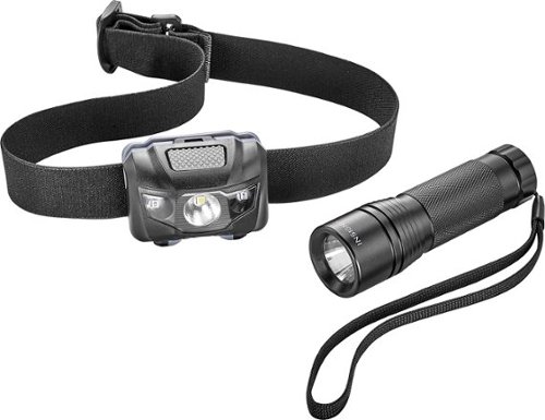  Insignia™ - LED Headlamp and Flashlight bundle