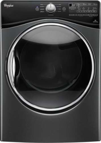  Whirlpool - 7.4 Cu. Ft. 10-Cycle Electric Dryer with Steam - Black diamond