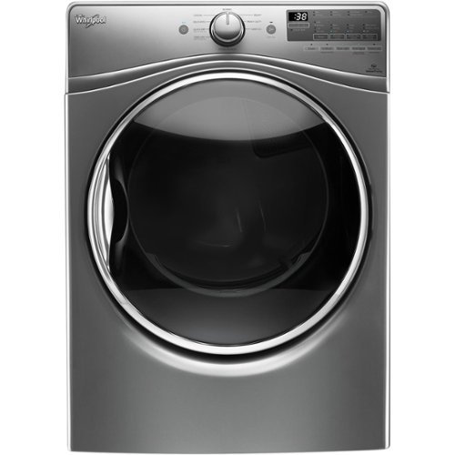  Whirlpool - 7.4 Cu. Ft. 10-Cycle Gas Dryer with Steam - Chrome Shadow