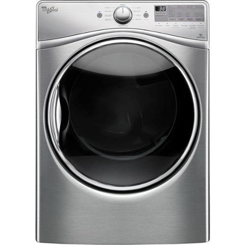 Whirlpool - 7.4 Cu. Ft. 10-Cycle Gas Dryer with Steam - Diamond Steel-Front_Standard 