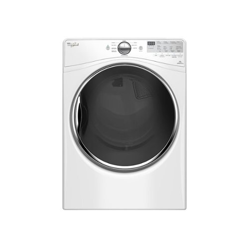  Whirlpool - 7.4 Cu. Ft. 9-Cycle Electric Dryer with Steam - White