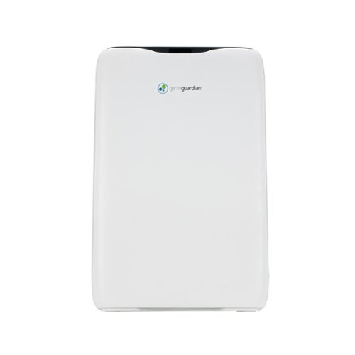 GermGuardian - 18" Console Air Purifier with True HEPA Pure Filter, Ionizer and Timer for 728 Sq. Ft Rooms, AC5600 - White-Front_Standard 
