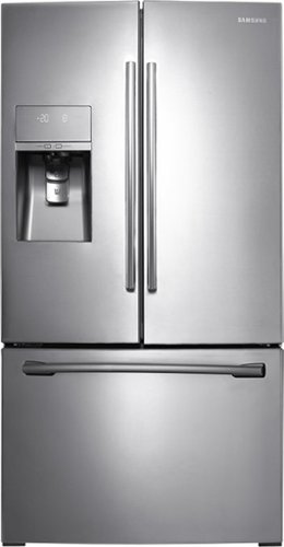  Samsung - 31.6 Cu. Ft. French Door Refrigerator with Thru-the-Door Ice and Water - Stainless steel