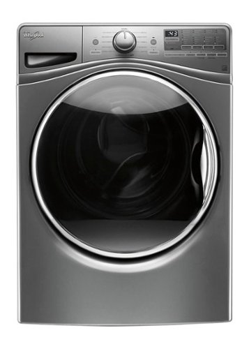  Whirlpool - 4.5 cu. ft. 12-Cycle High-Efficiency Front Load Washer with Steam - Chrome Shadow