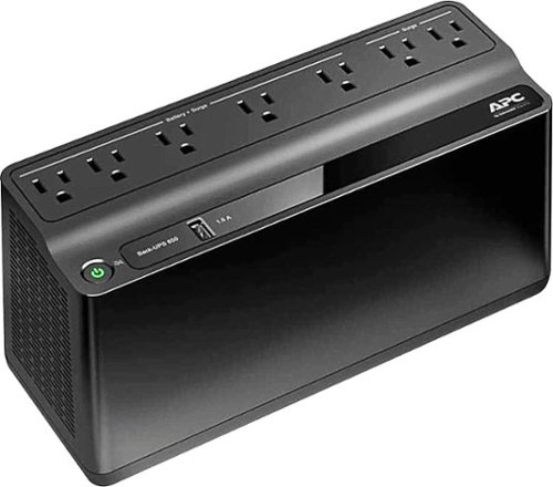 APC - Back-UPS 650VA 7-Outlet/1-USB Battery Back-Up and Surge Protector - Black